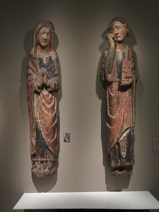Mourning Saint John and Mourning Virgin, Królestwo Kastylii i Leon, c.1250-1275 autorstwa Spanish School