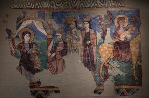 Mural pochodzący z kościoła iglesia de la Asuncion de Mar