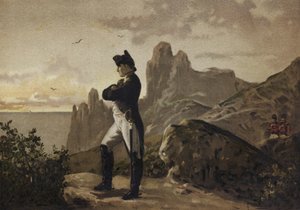 Napoleon na wygnaniu na Św. Helenie, 1815-1821 autorstwa Spanish School