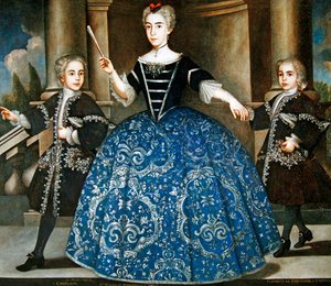 Portret Donny Marii de Montaner y Canglada (olej na płótnie) autorstwa Spanish School