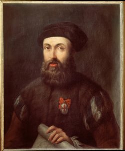 Portret portugalskiego nawigatora i odkrywcy Ferdynanda Magellana autorstwa Spanish School