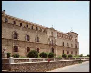 Sztuka renesansu: widok Hospital de Tavera (Szpital Tavera) XVI-wieczne Toledo, Hiszpania (Widok Hospital de Tavera autorstwa Spanish School