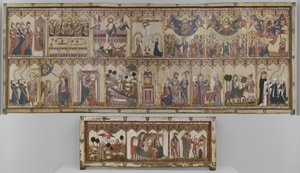 Retable i Frontal Życia Chrystusa i Dziewicy, Ołtarz Ayala autorstwa Spanish School