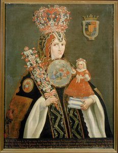 Sor Juana Ines de la Cruz, meksykańska poetka autorstwa Spanish School