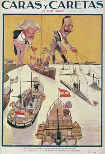 Kaiser i wujek Sam w czasie I wojny światowej, 1915 autorstwa Spanish School