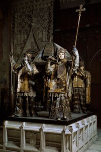 Grób nawigatora Krzysztofa Kolumba (Cristoforo Colombo, Cristobal Colon) (1451-1506). Katedra w Sewilli (Catedral de Santa Maria de la Sedea) Hiszpania