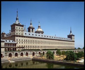 Widok klasztoru i siedziby królewskiej autorstwa Spanish School