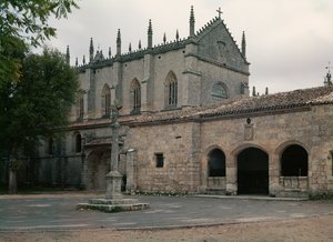 Widok na fasadę Charterhouse autorstwa Spanish School