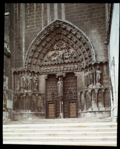 Widok portalu sakramentalnego (sarmental) katedry Santa Maria (Santa Maria) w Burgos autorstwa Spanish School