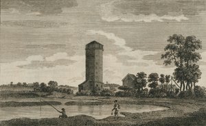 Starożytna wieża ciśnień w Hampshire, 1786 autorstwa Sparrow