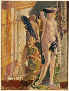 Porcelanowa figurka przy lustrze, 1910