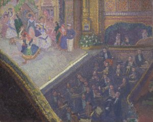 Scena baletowa z „Na piaskach” autorstwa Spencer Frederick Gore