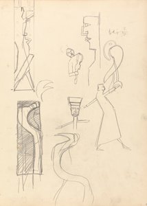 Jaskinia Złotego Cielca: Studium figur geometrycznych autorstwa Spencer Frederick Gore