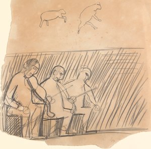 Caverna do Bezerro de Ouro: Estudo de Músicos e Animalspolish autorstwa Spencer Frederick Gore