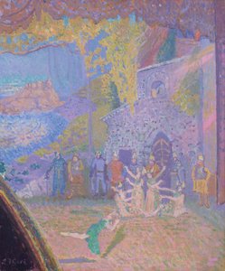 Taniec Ducha Irlandii, Alhambra Music Hall, 1910 autorstwa Spencer Frederick Gore