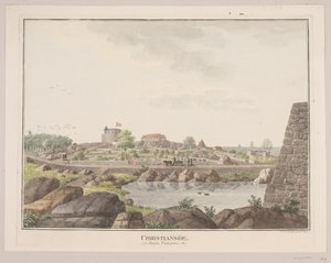 Christiansø. Widziane od strony zachodniej autorstwa Søren L. Lange