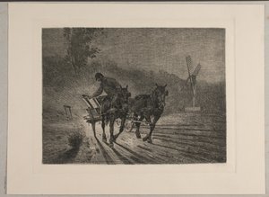 Wózek roboczy. Wieczór autorstwa Søren Lund