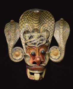 Maska Sri Lanki (malowane drewno)