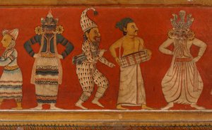 Malowidło ścienne w Image House of the Subodharama Temple, Dehiwala (fresk)