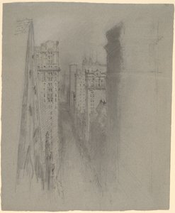 Na północ na Broadwayu od Trinity Church autorstwa Stanford White