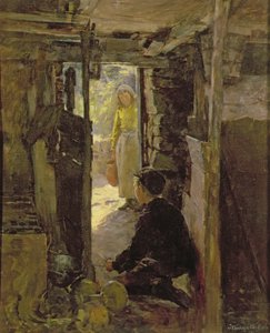 Przy drzwiach chaty autorstwa Stanhope Alexander Forbes