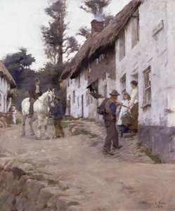 Wieczór – powrót pracowników autorstwa Stanhope Alexander Forbes