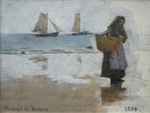 Rybka na plaży autorstwa Stanhope Alexander Forbes