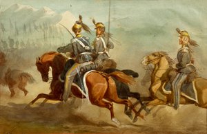 Kawaleria, ilustracja Stanislao Grimaldi del Poggetto