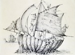 Statek, c1850-1890 autorstwa Stanislas Lepine
