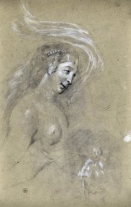 Studium profilu kobiety (rysunek)