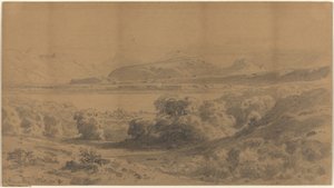 Panorama na Górskim Jeziorze autorstwa Stanislaus Graf von Kalckreuth