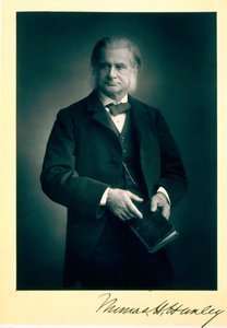 Profesor Thomas H. Huxley (1825-95), biolog, fotografia portretowa autorstwa Stanislaus Walery