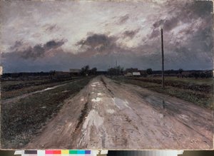 Jesień. Malarstwo Stanisława Julianowicza Żukowskiego (Żukowski) (1873-1944), olej na płótnie autorstwa Stanislav Joulianovitch Joukovski