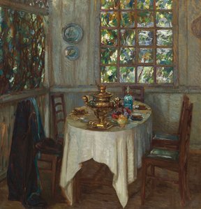 Wnętrze z samowarem, 1914