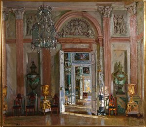 Wielka Sień w Pałacu Kuskovo, 1917