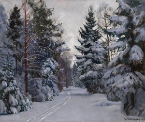 Ślady na śniegu, 1928