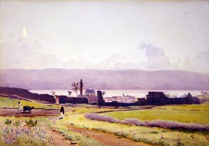 W obrębie murów Tyberiusza, ok. 1905 (akwarela na papierze)