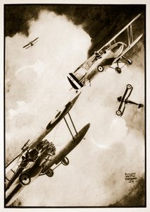 Akcja z pistoletem, ilustracja z „Latających wspomnień” Johna Hamiltona