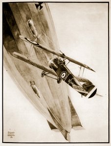 L.T. Culley Gets His Zeppelin, ilustracja z „Flying Memories” Johna Hamiltona
