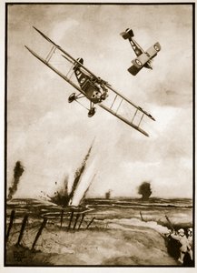 Trench Strafing, ilustracja z „Flying Memories” Johna Hamiltona