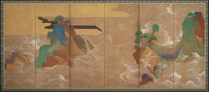 Fale w Matsushima, XVII wiek.