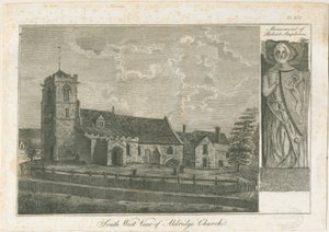 Aldridge Church: grawerowanie, bd [1762-1802] autorstwa Stebbing Shaw