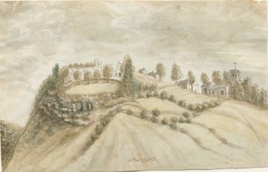 Zamek Alton: malarstwo akwarelowe, bd [1762-1802] autorstwa Stebbing Shaw