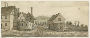 Opactwo Burton-upon-Trent: malarstwo akwarelowe i [ok. 1795] autorstwa Stebbing Shaw