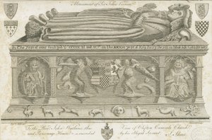 Clifton Campville Church - Vernon Monument: grawerowanie, bd [1762-1802] autorstwa Stebbing Shaw