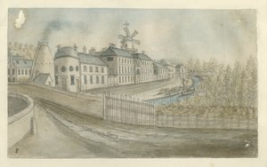 Etruria - Fabryka: malowanie akwarelą, bd [1762-1802] autorstwa Stebbing Shaw