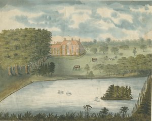 Freeford Hall: malowanie akwarelą, bd [1762-1802] autorstwa Stebbing Shaw