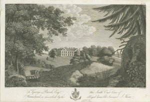 Hamstead Hall: grawerowanie, bd [1762-1802] (druk) autorstwa Stebbing Shaw