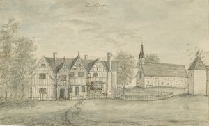 Kaplica Haselour: malarstwo akwarelowe, bd [1797] autorstwa Stebbing Shaw