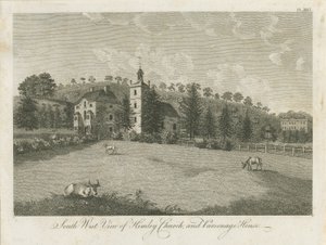 Himley Church and Parsonage: grawerowanie, nd [1762-1798] (druk) autorstwa Stebbing Shaw